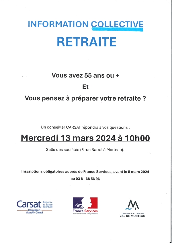 Réunion d&#039;information COLLECTIVE - Retraite