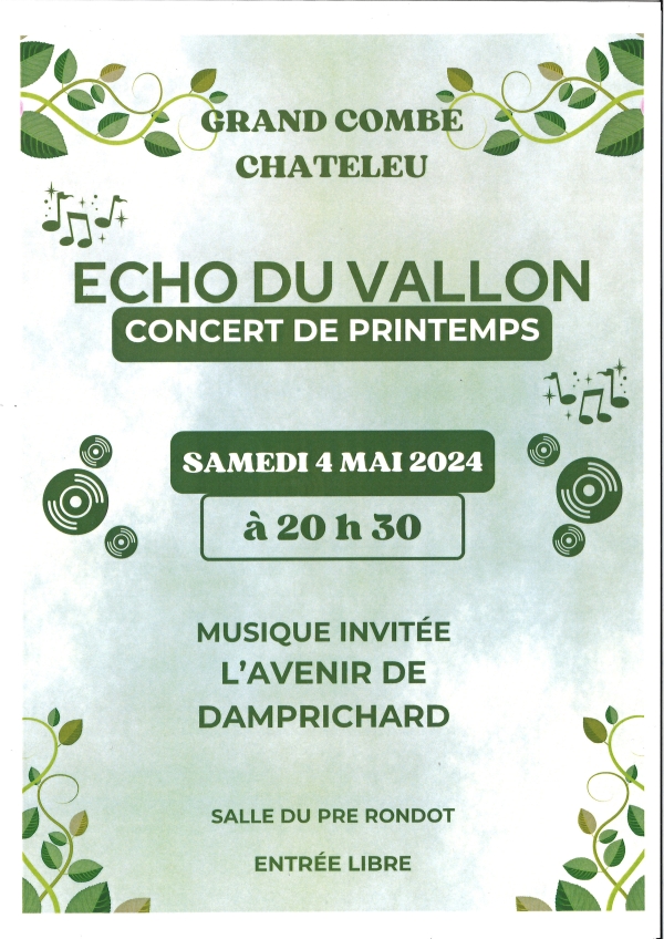 Concert de Printemps - L&#039;Echo du Vallon